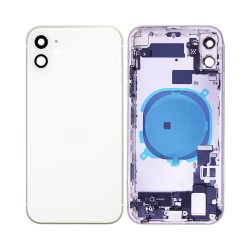 Tampa Traseira com Frame+Flex+Vibrator Apple iPhone 11 Branco Tampa Traseira com Frame+Flex+Vibrator Apple iPhone 11 Branco